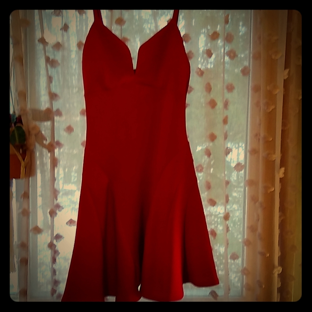 Sexy red dress